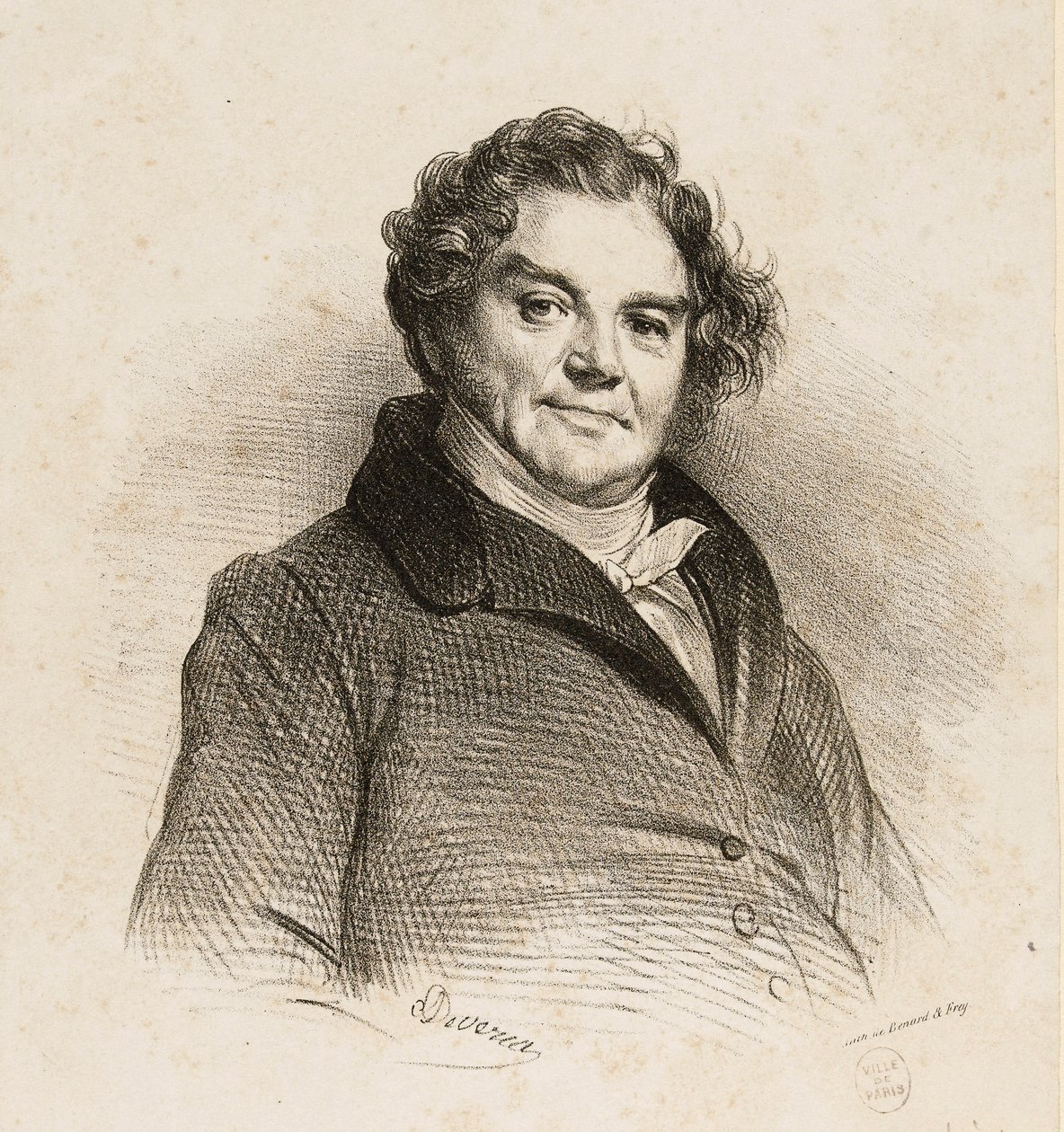 Porträt von Eugène Vidocq (1775-1857), Abenteurer und Chef der Sicherheitspolizei von Achille Devéria