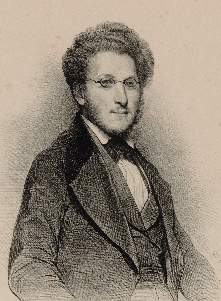 Porträt des Geigers und Komponisten Heinrich Panofka 1807-1887, 1840 von Achille Devéria