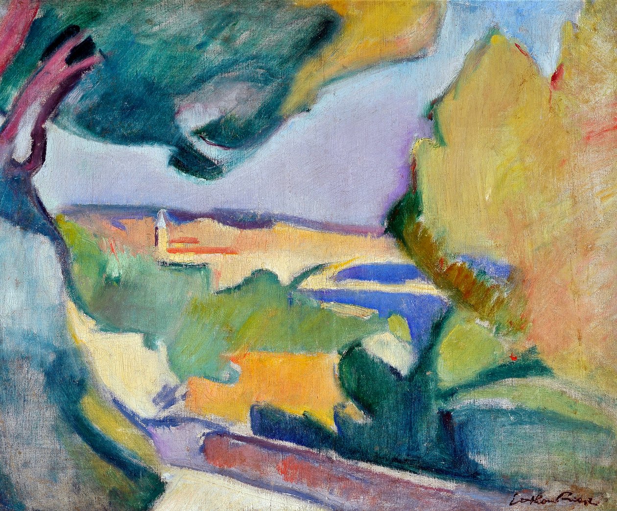 Mittelmeerlandschaft, ca. 1907 von Achille Emile Othon Friesz