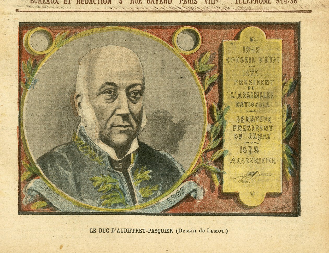 Illustration von Achille Lemot (1846-1909) in Le Pelerin von Achille Lemot