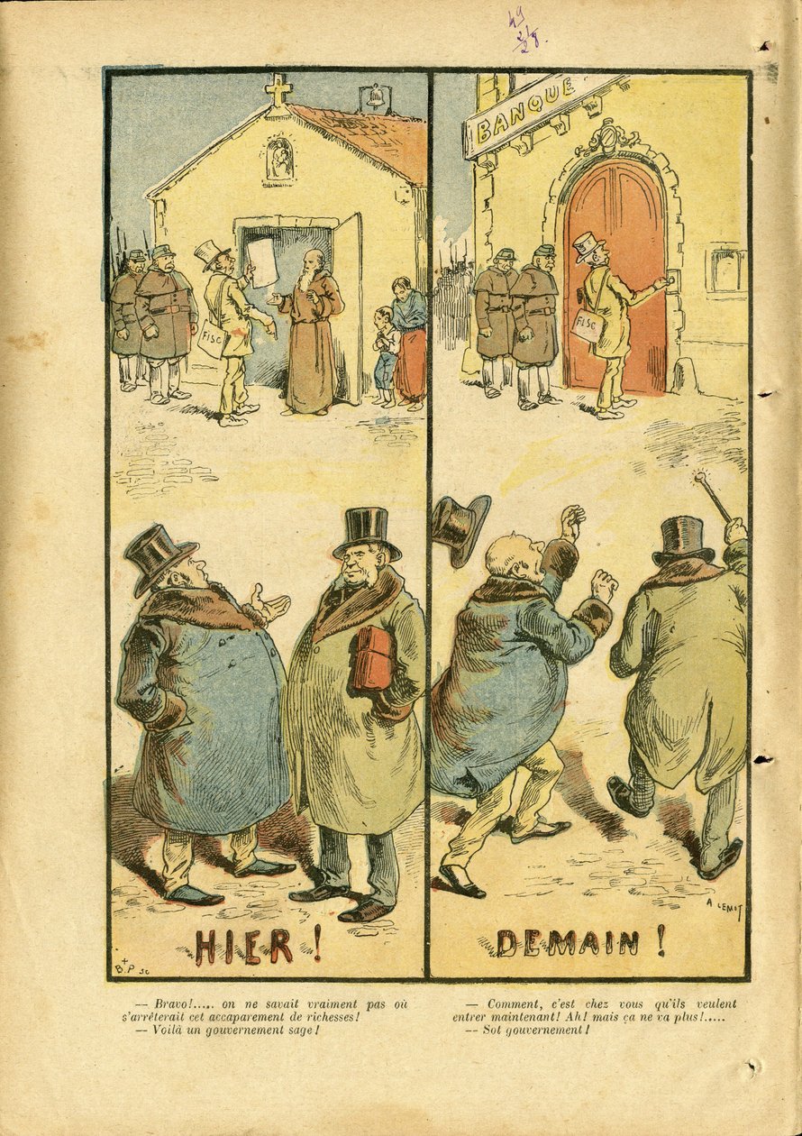 Illustration von Achille Lemot (1846-1909) in Le Pelerin von Achille Lemot