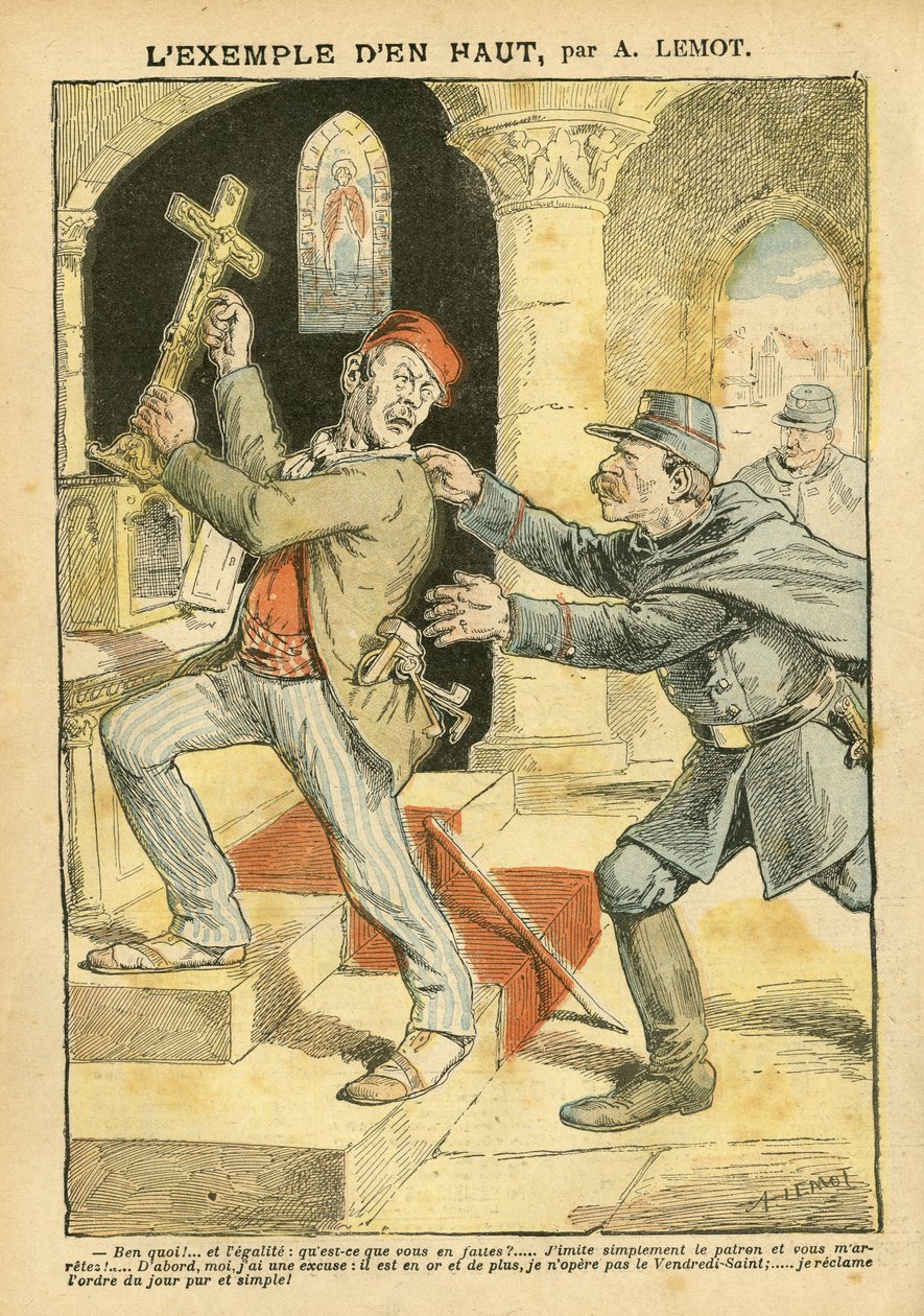 Illustration von Achille Lemot (1846-1909) in Le Pelerin von Achille Lemot