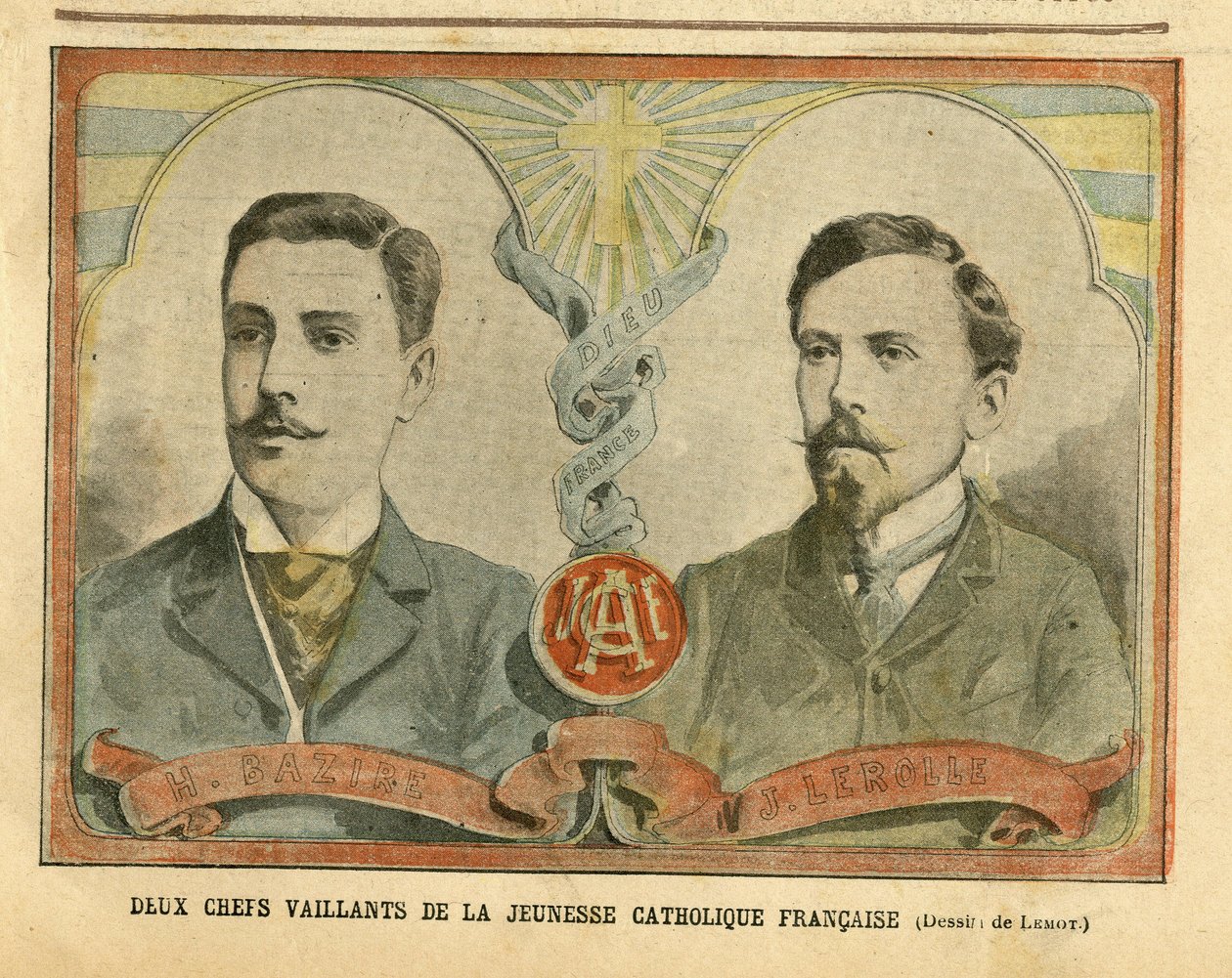 Illustration von Achille Lemot (1846-1909) in Le Pelerin von Achille Lemot