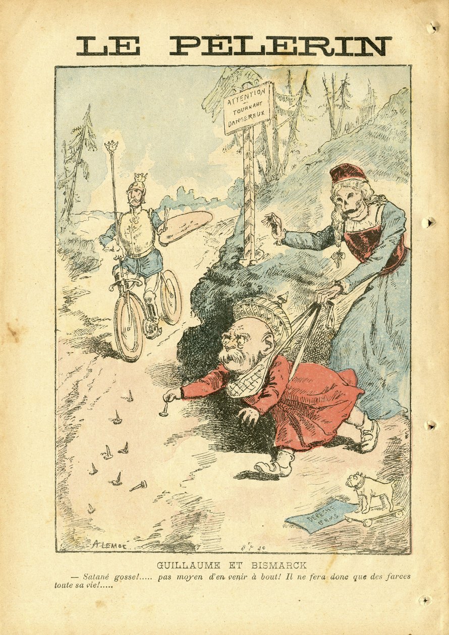 Illustration von Achille Lemot (1846-1909) in Le Pèlerin von Achille Lemot