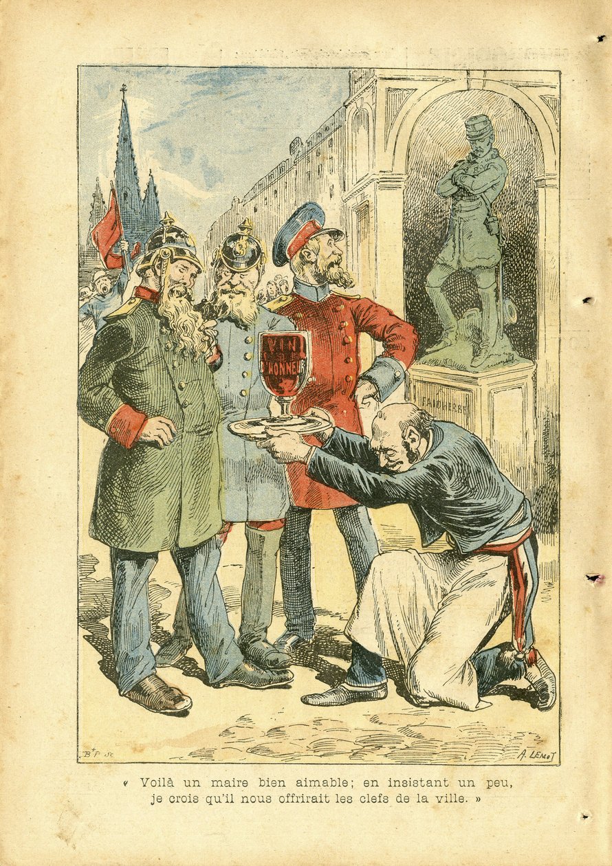 Illustration von Achille Lemot (1846-1909) in Le Pèlerin von Achille Lemot