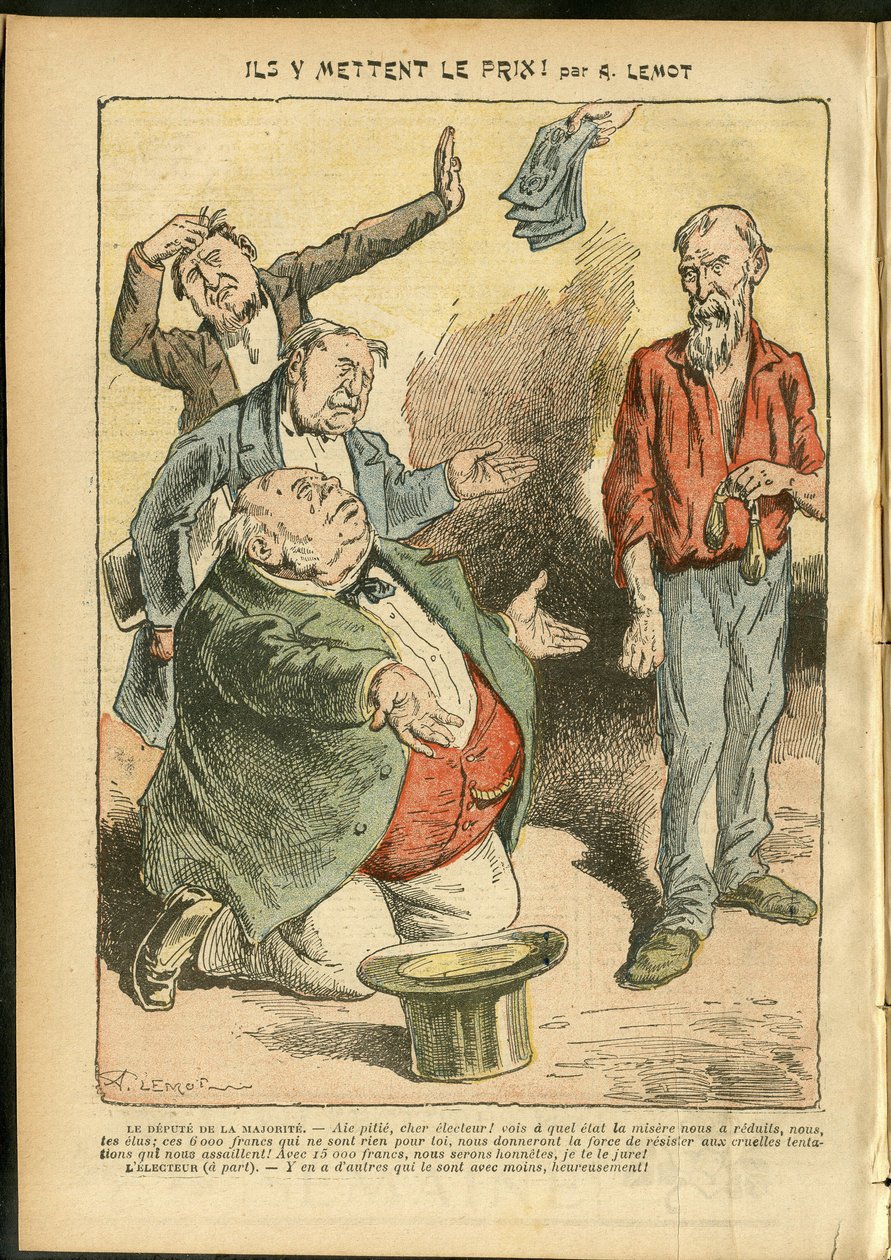 Illustration von Achille Lemot (1846-1909) in Le Pelerin von Achille Lemot