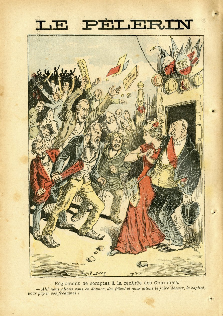 Illustration von Achille Lemot (1846-1909) in Le Pelerin von Achille Lemot