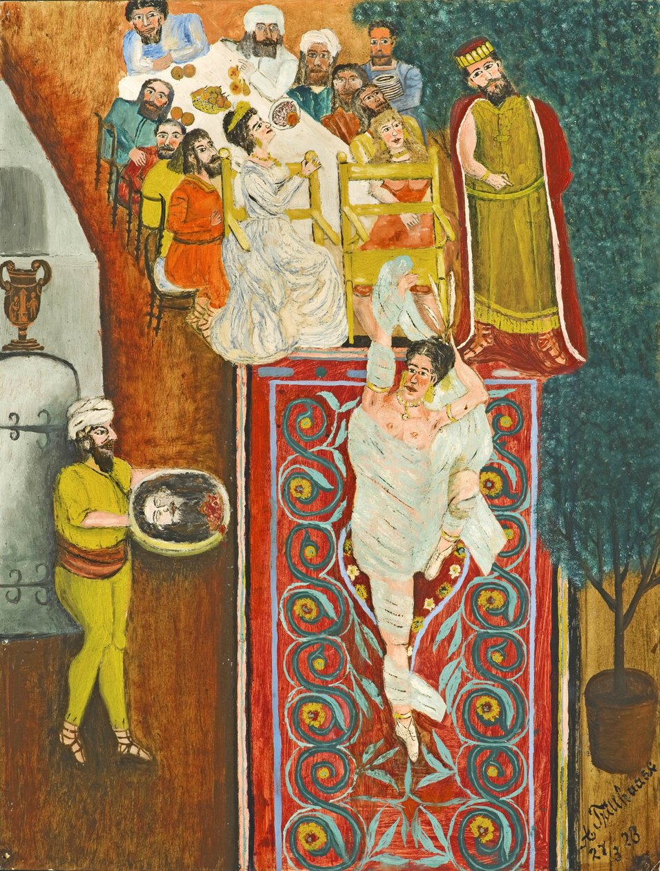 Salome und das Haupt Johannes des Täufers von Adalbert Trillhaase