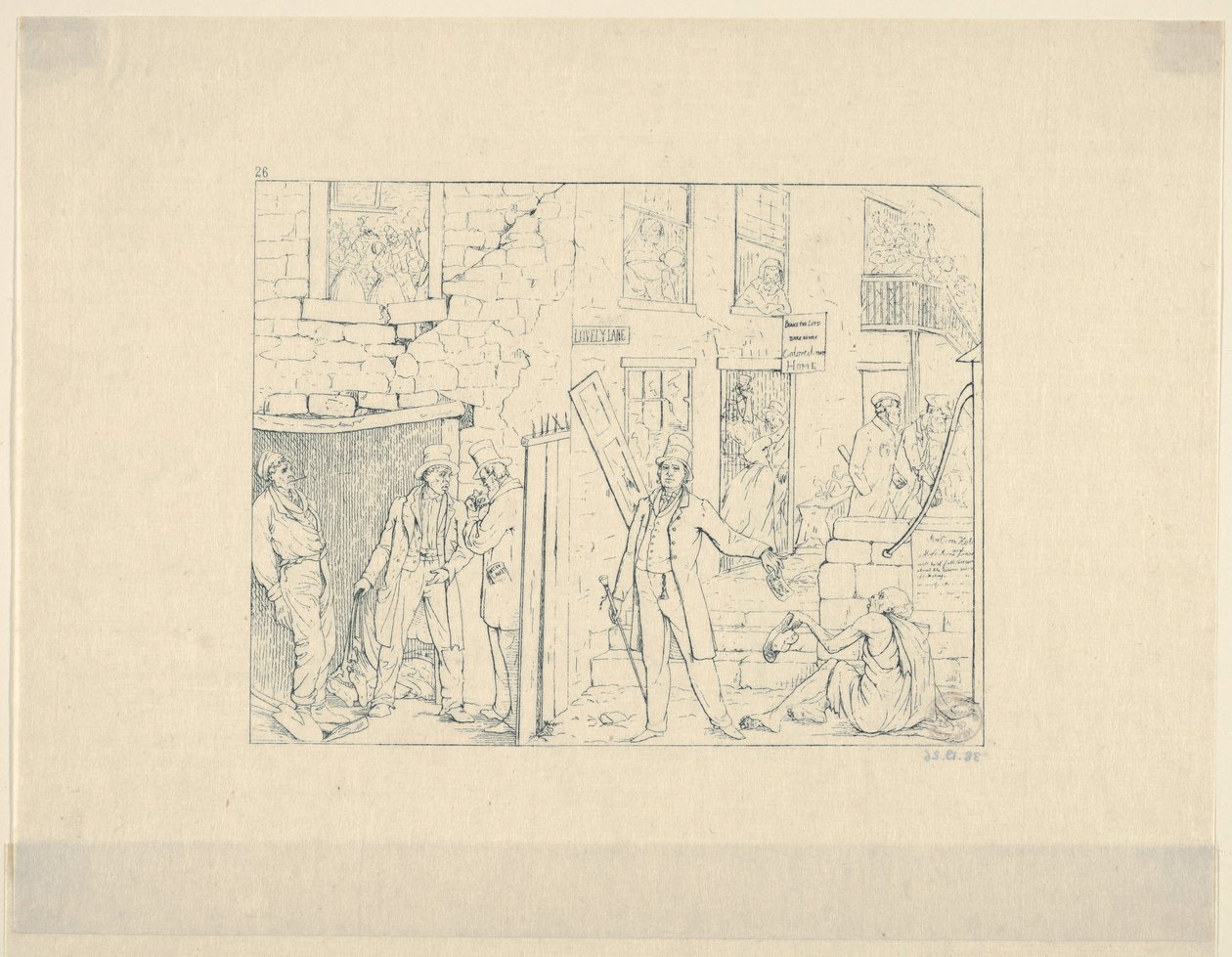Freie Schwarze im Norden aus Confederate War Etchings von Adalbert John Volck