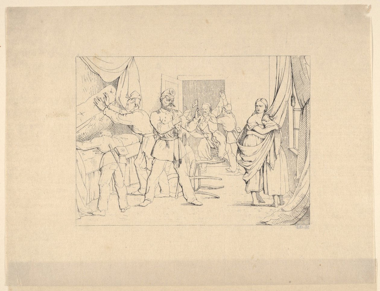 Suche nach Waffen aus den Konföderierten Krieg Radierungen, 1861-63 von Adalbert John Volck