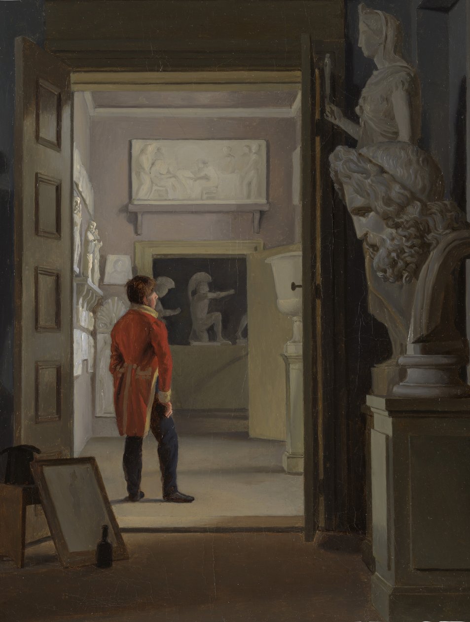 Die Halle der Antiquitäten im Charlottenborg-Palast, Kopenhagen, 1830 von Adam August Müller