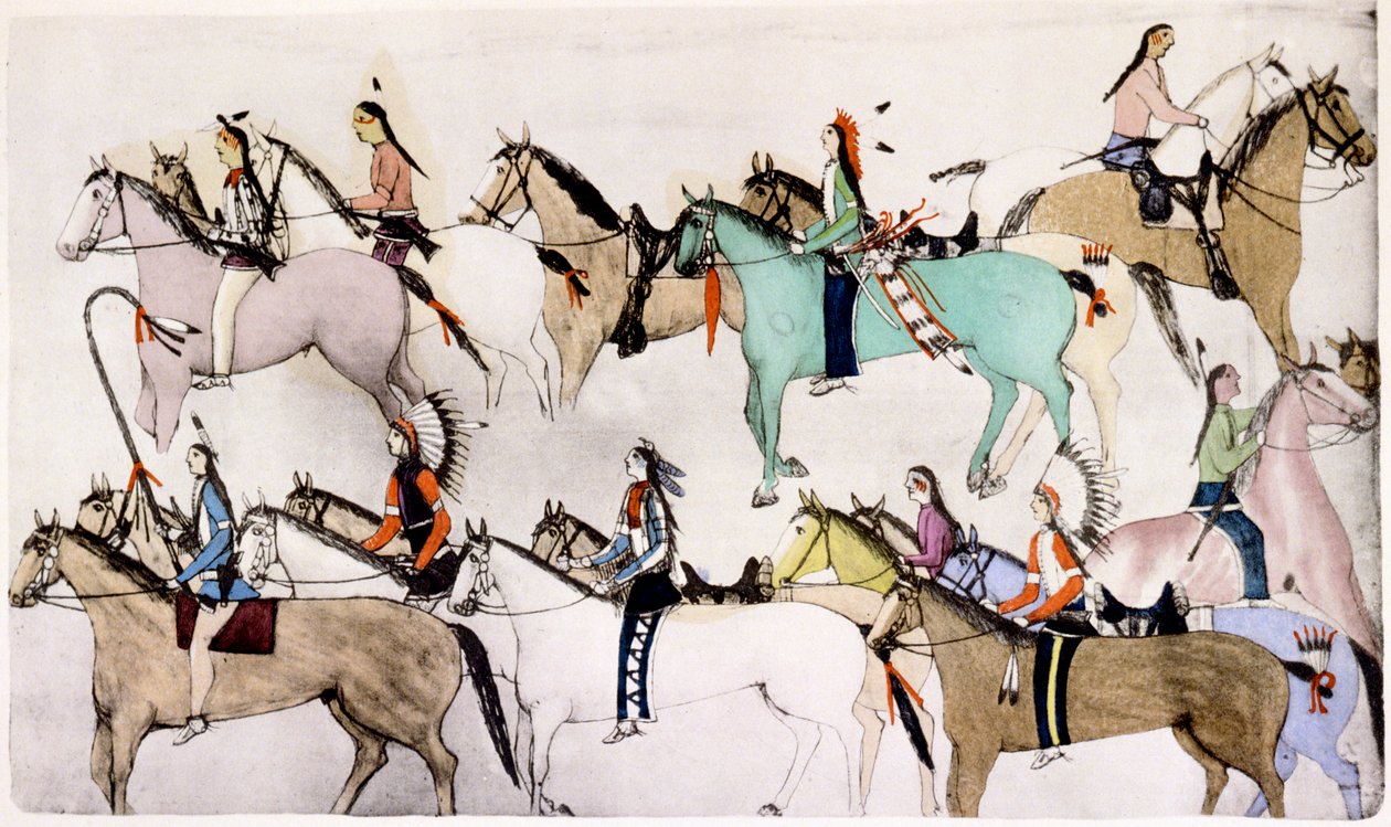 Sioux-Krieger bei 