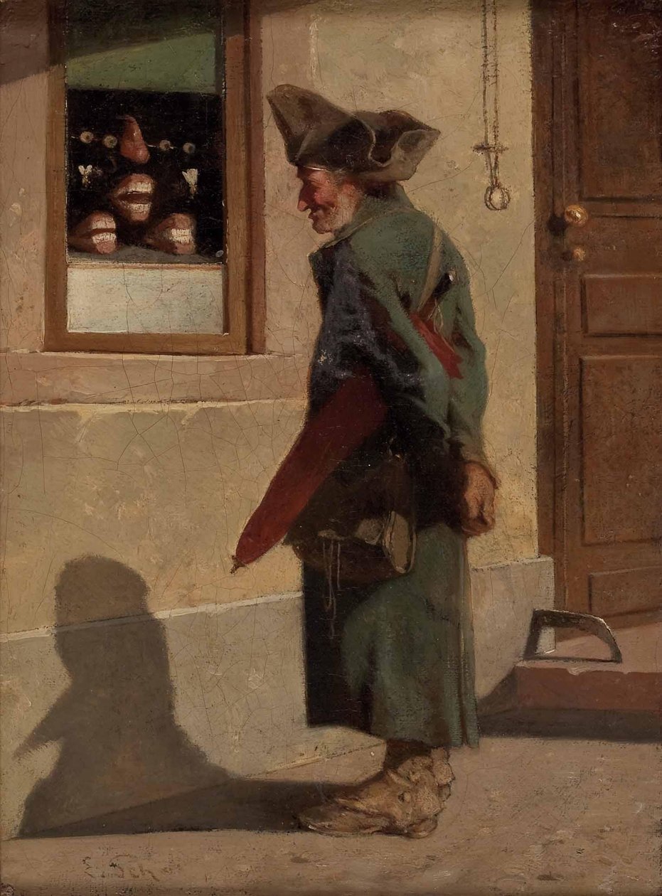 Soldat im Zahnersatzladen von Adam Ernst Schalck