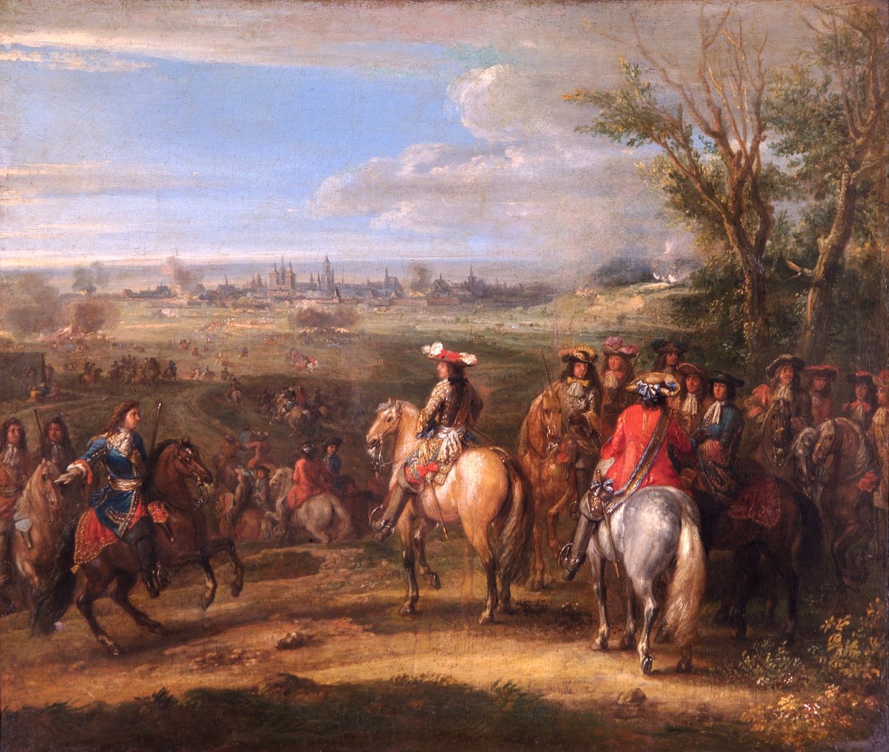 Ludwig XIV. bei einer Belagerung von Adam Frans van der Meulen