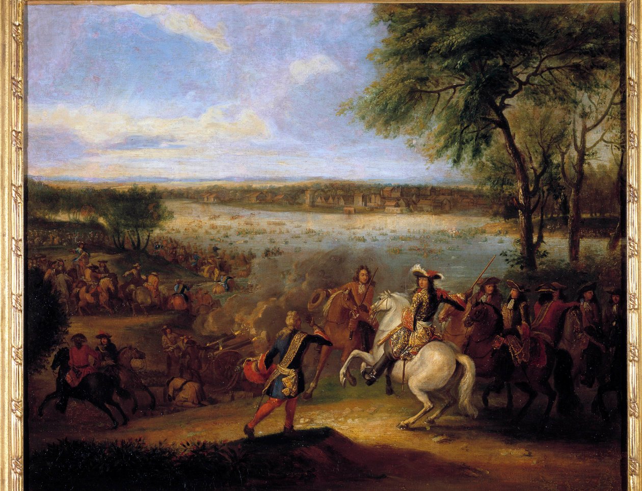 Der Rheinübergang von Ludwig XIV. vor Tolhuis am 12.07.1672 von Adam Frans van der Meulen