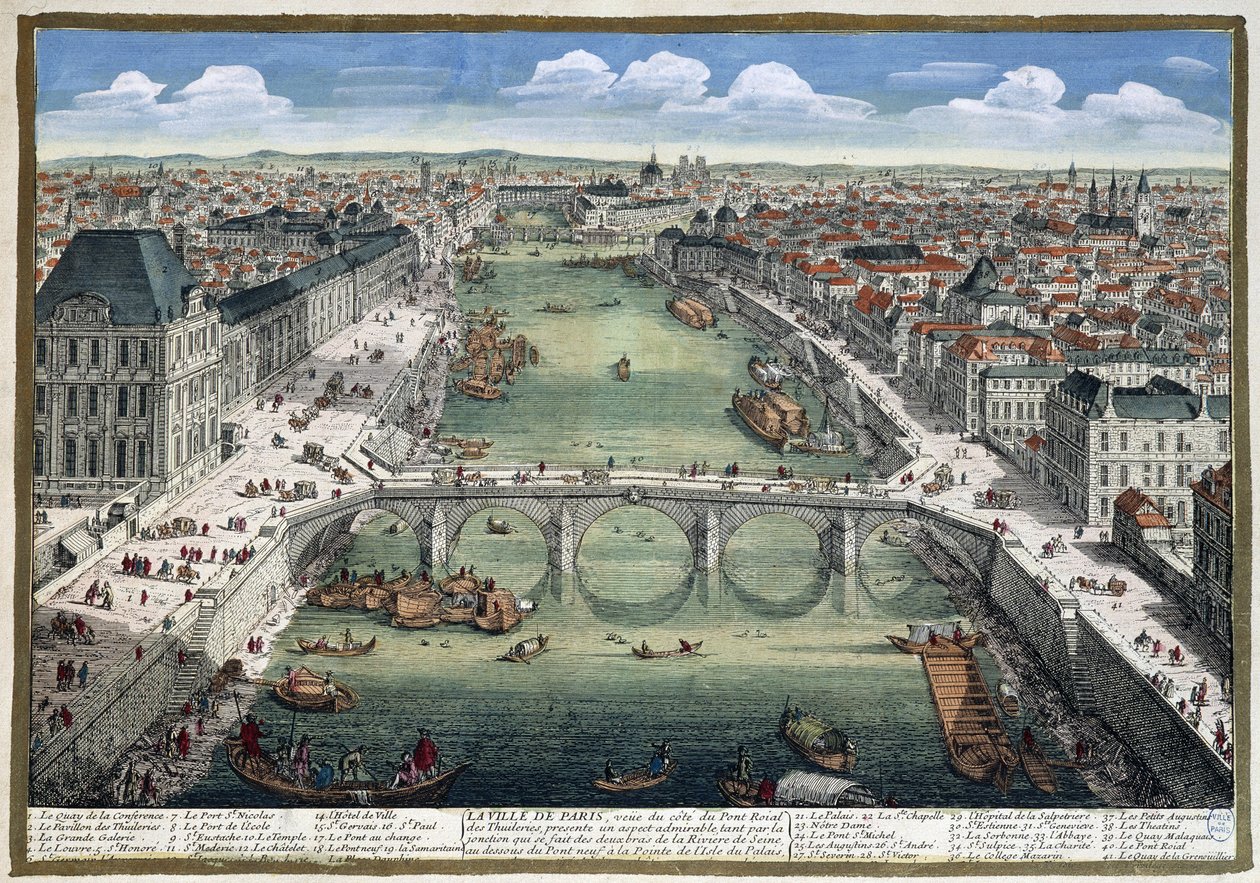 Le pont Royal des Tuileries - in „Paris“ von Perelle von Adam Perelle