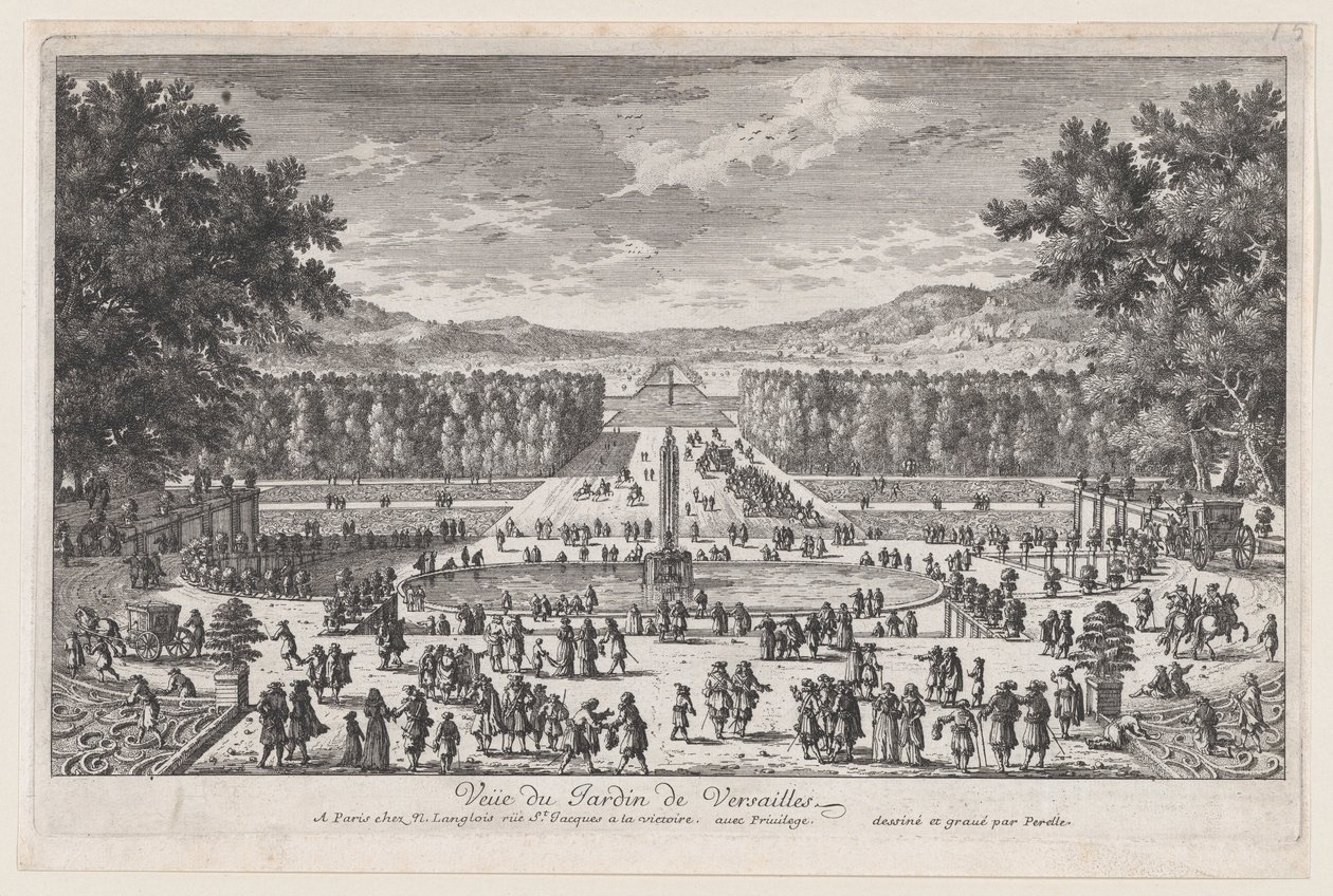 Der Garten von Versailles, 1660-95 von Adam Perelle