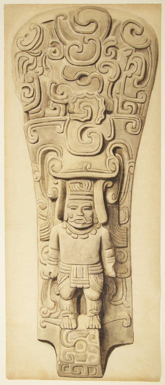 Steinrelief aus Veracruz, Mexiko von Adela Breton