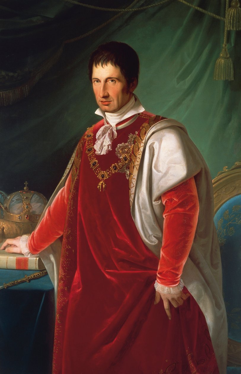 Porträt von Franz IV., Herzog von Modena von Adeodato Malatesta or Malatesti