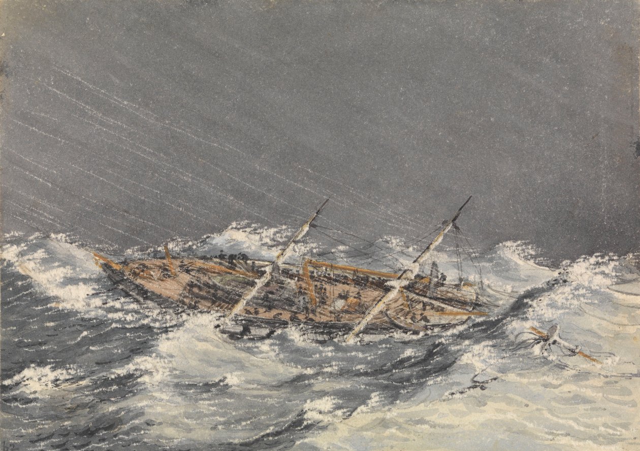 Sturm in Mazatlan [Mexiko], 28. Oktober 1851 von Admiral Sir Edward Gennys Fanshawe