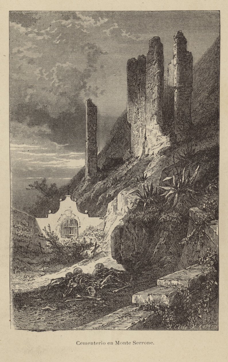 Friedhof auf Monte Serrone von Adolf Closs