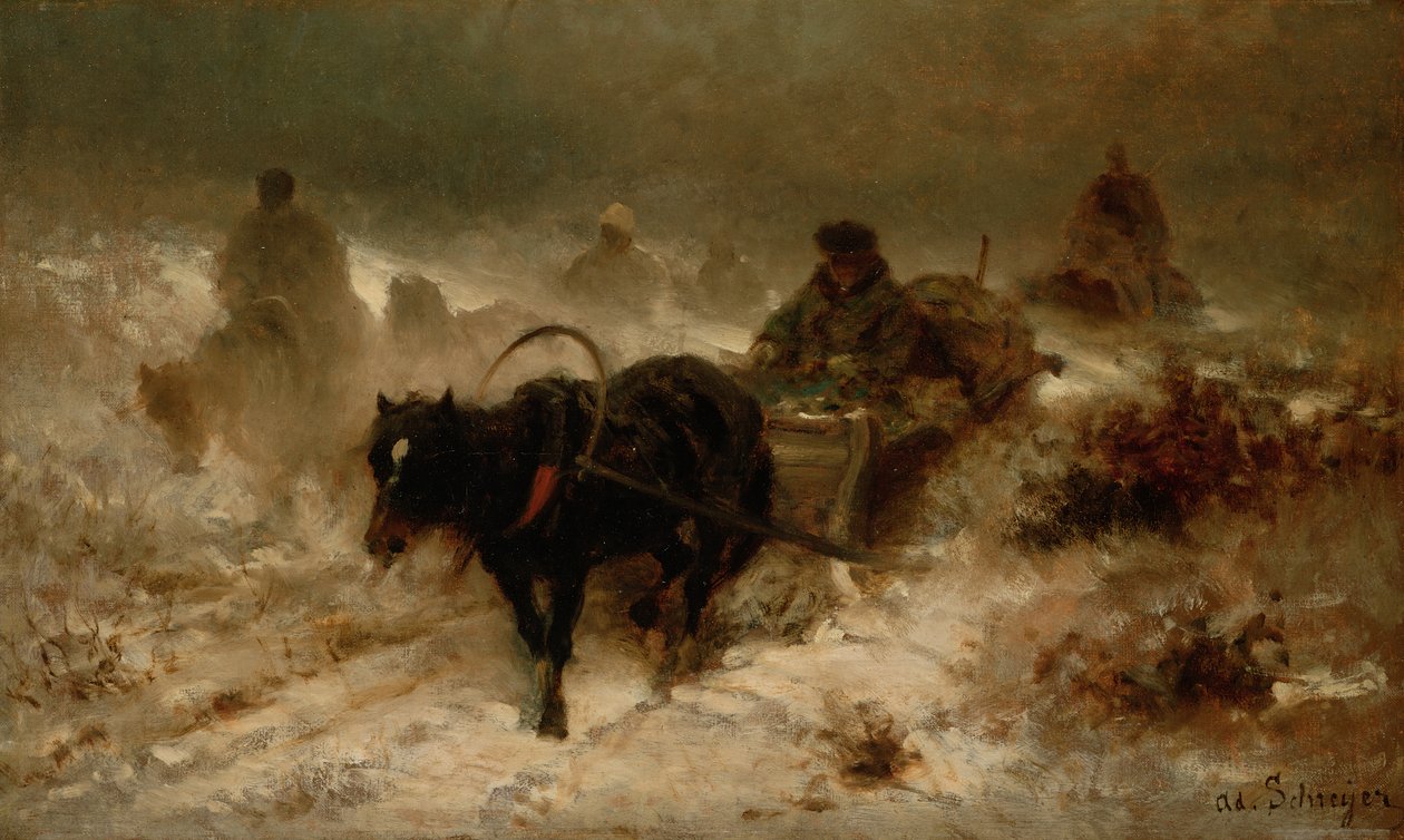 Heimkehr, 19. Jahrhundert von Adolf Schreyer
