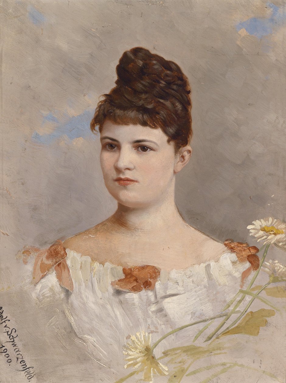 Bildnis Ottilie Schneitt von Schwarzenfeld von Adolf d. Ä. Schreitter von Schwarzenfeld