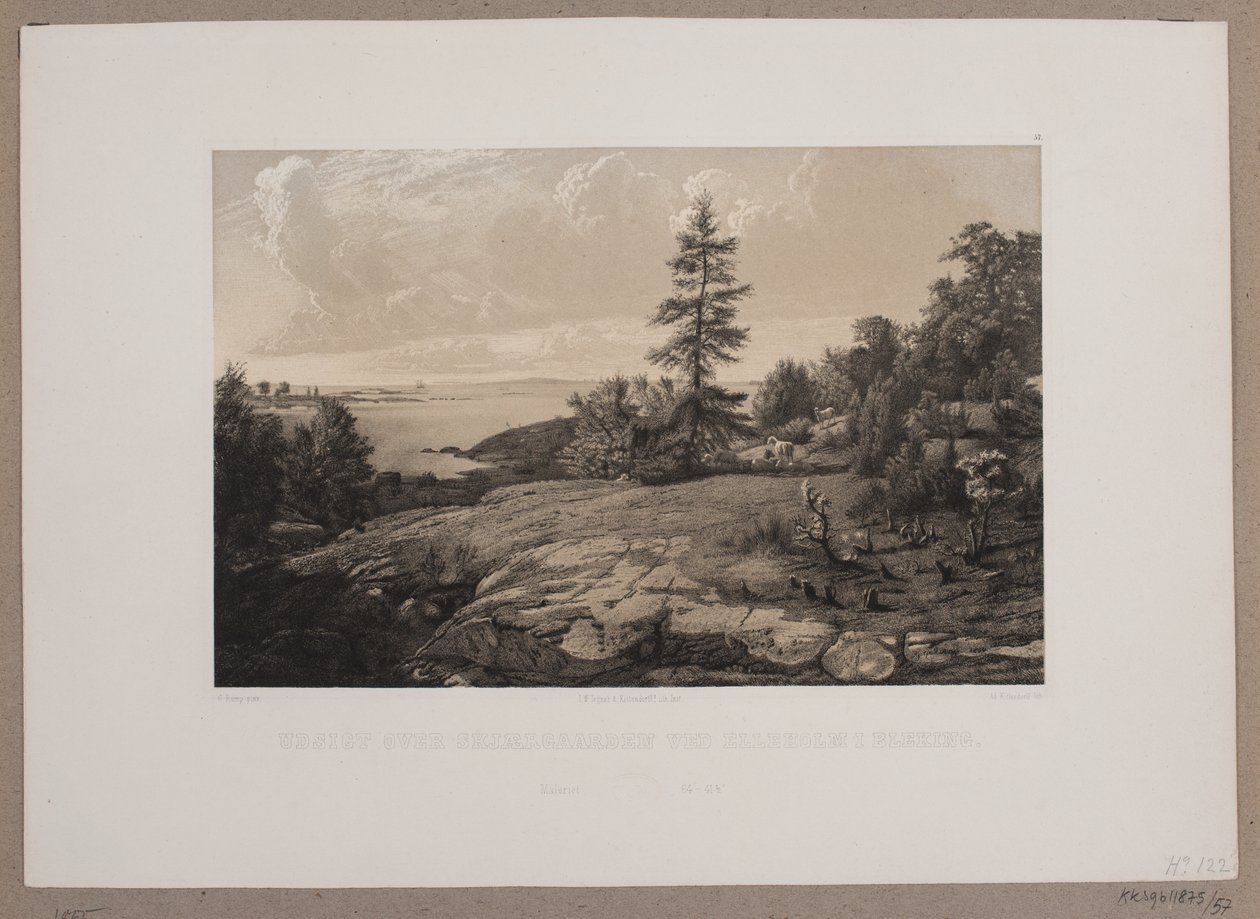 Blick über Skjærgården bei Elleholm in Blekinge von Johan Adolph Kittendorff