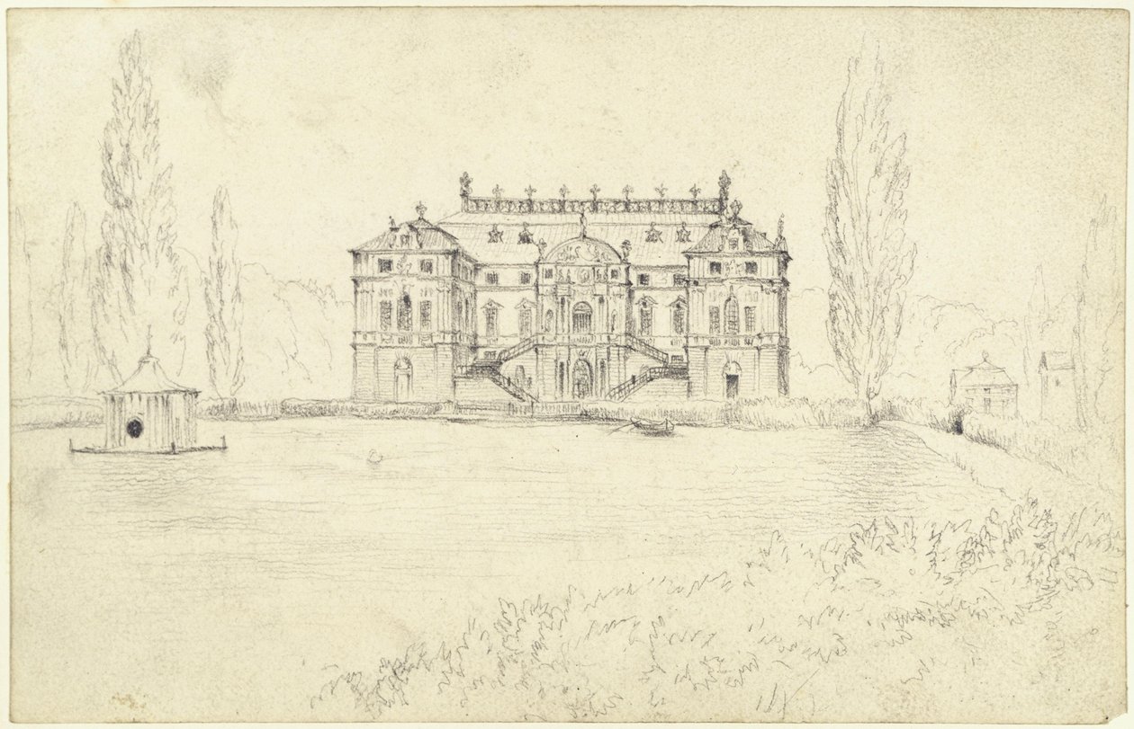 Das Palais im Großen Garten in Dresden von Adolph Menzel
