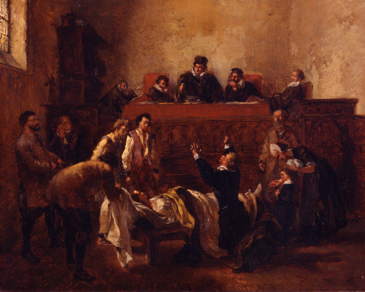 Der Gerichtstag. Skizze von Adolph Menzel