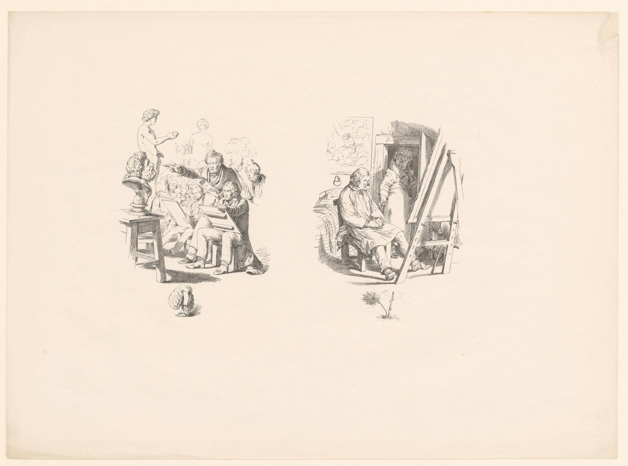 Künstler in Ausbildung von Adolph Menzel