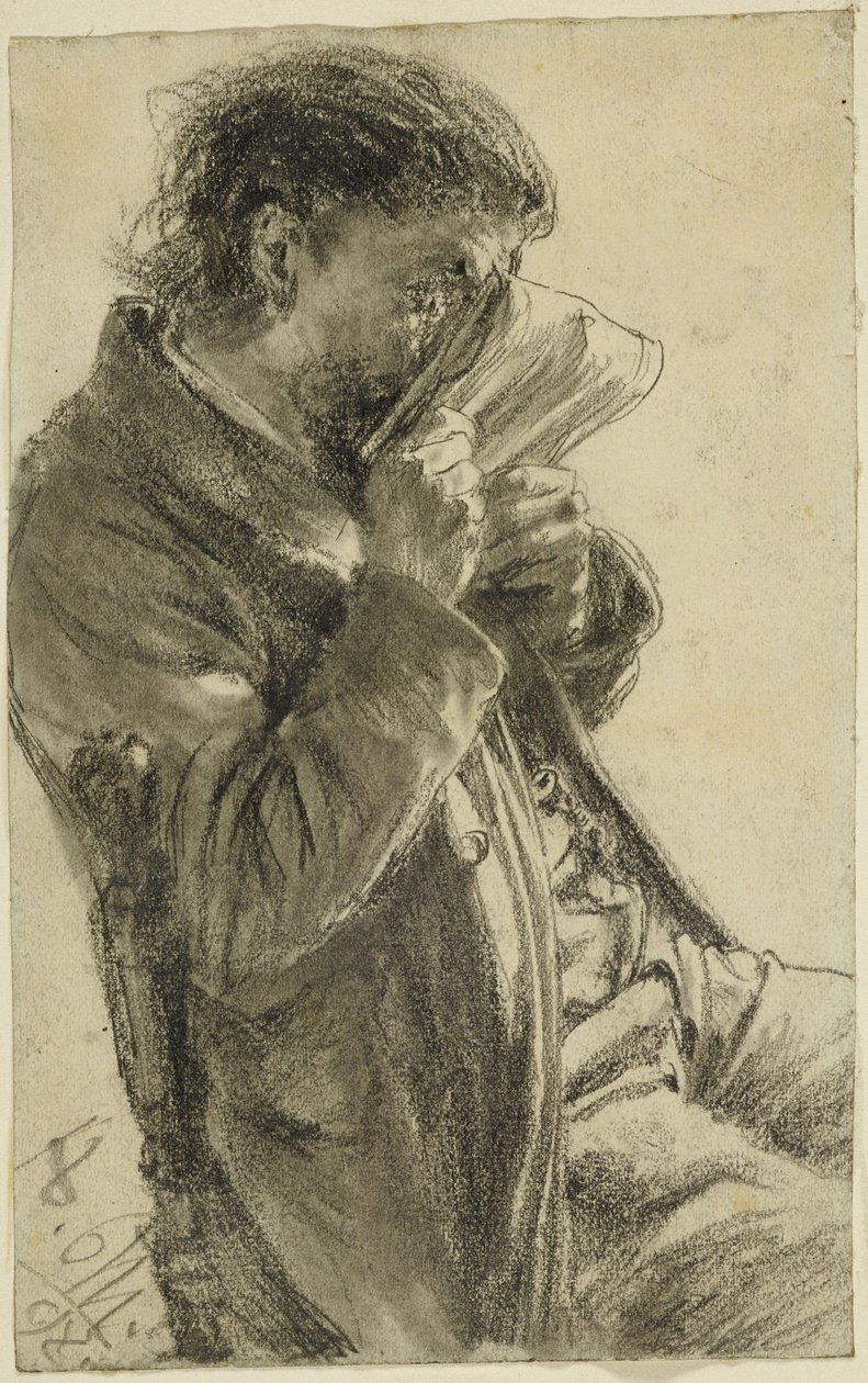 Lesender Mann von Adolph Menzel