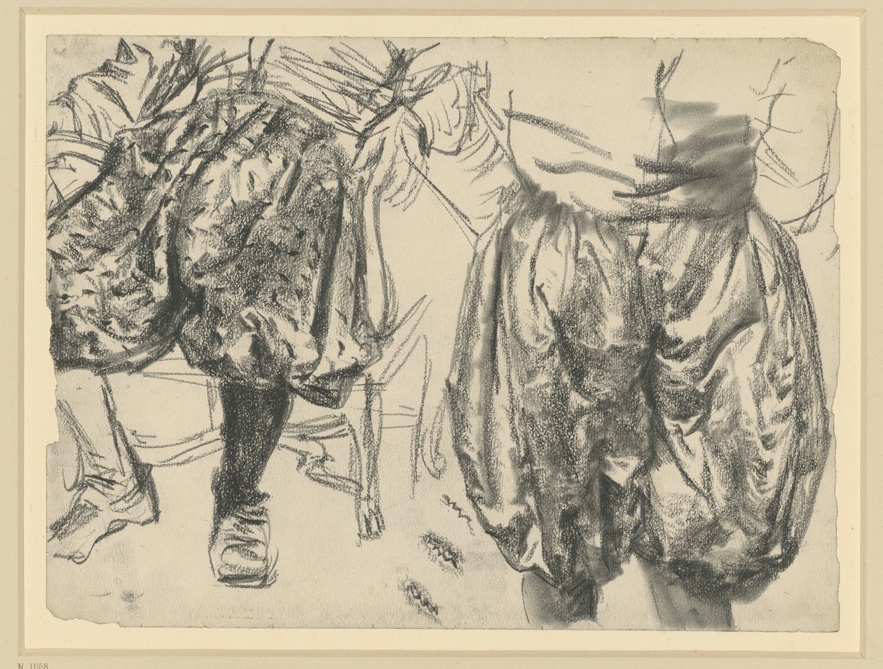 Modell im Prunkkleid des Kurfürsten Johann Georgs I. von Sachsen in zwei Ansichten, Historisches Museum, Dresden von Adolph Menzel