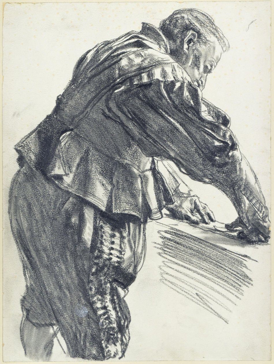 Modell in einem Prunkkleid des Kurfürsten Johann Georg I. von Sachsen im Historischen Museum in Dresden von Adolph Menzel
