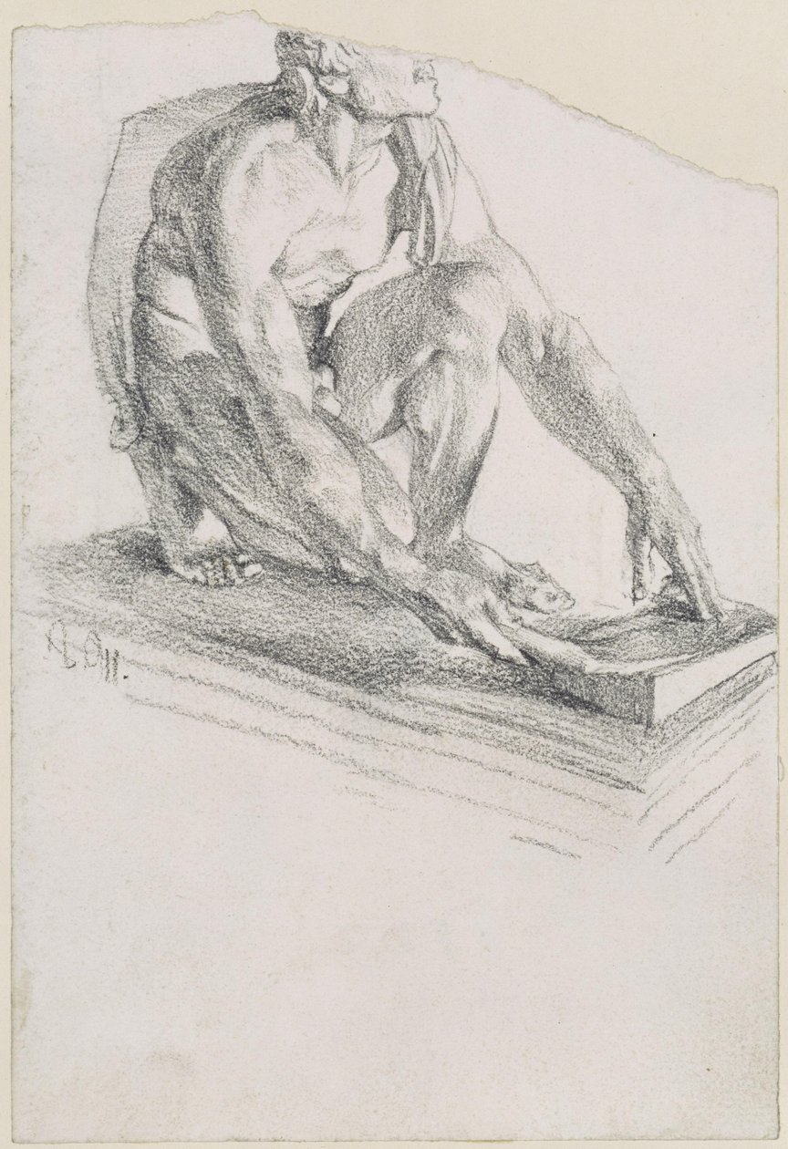 Schleifender Skythe (Abguss nach dem Original in den Uffizien in Florenz) von Adolph Menzel