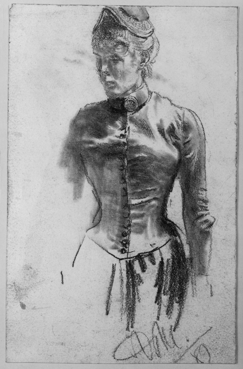 Stehende Frau von Adolph Menzel