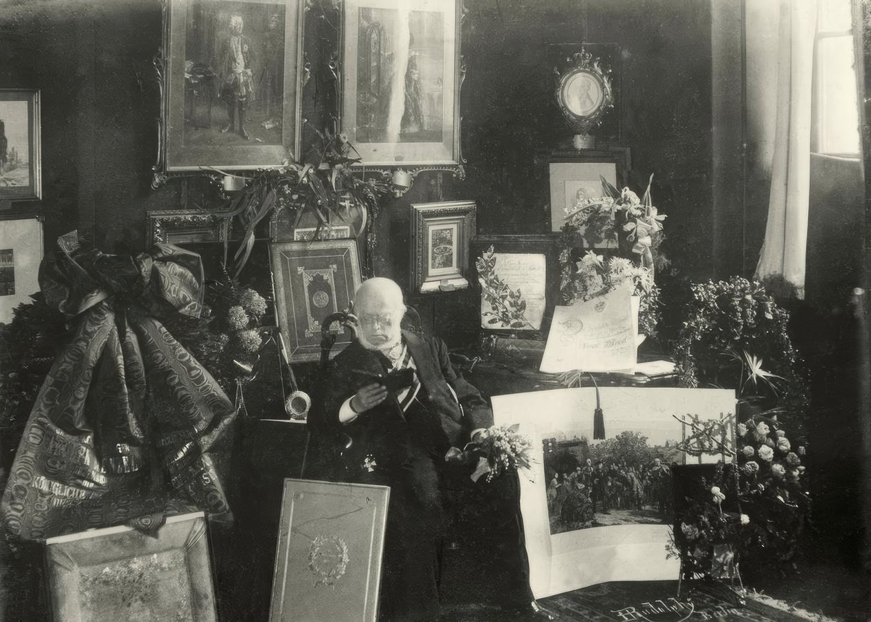 Menzel an seinem 80. Geburtstag von Adolph Menzel