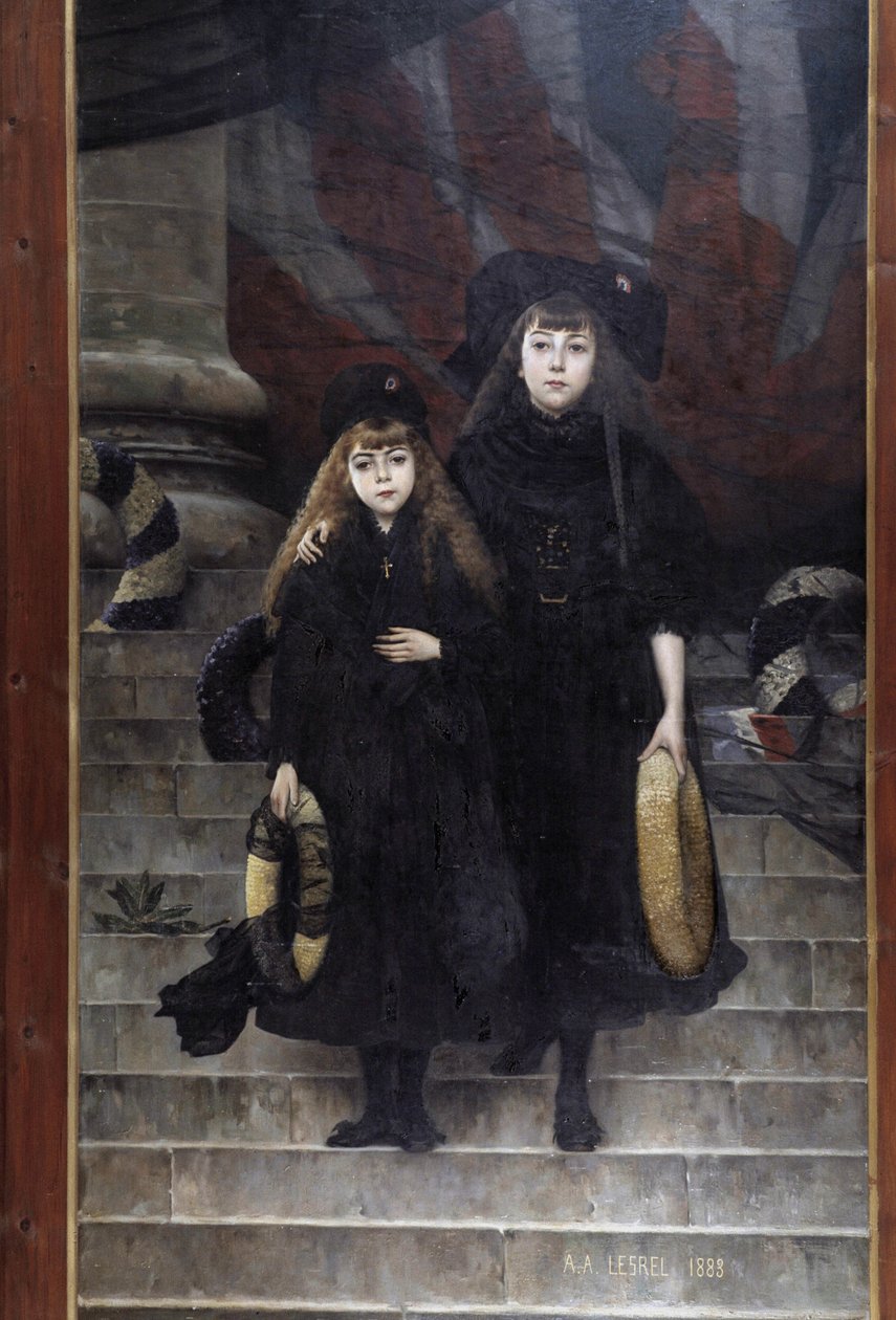 Elsass und Lothringen, Gemälde von A.A. Lesrel von Adolphe Alexandre Lesrel