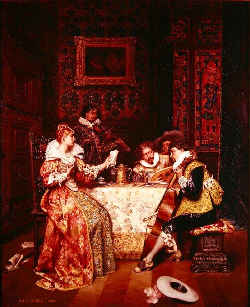 Die Musikgesellschaft von Adolphe-Alexandre Lesrel