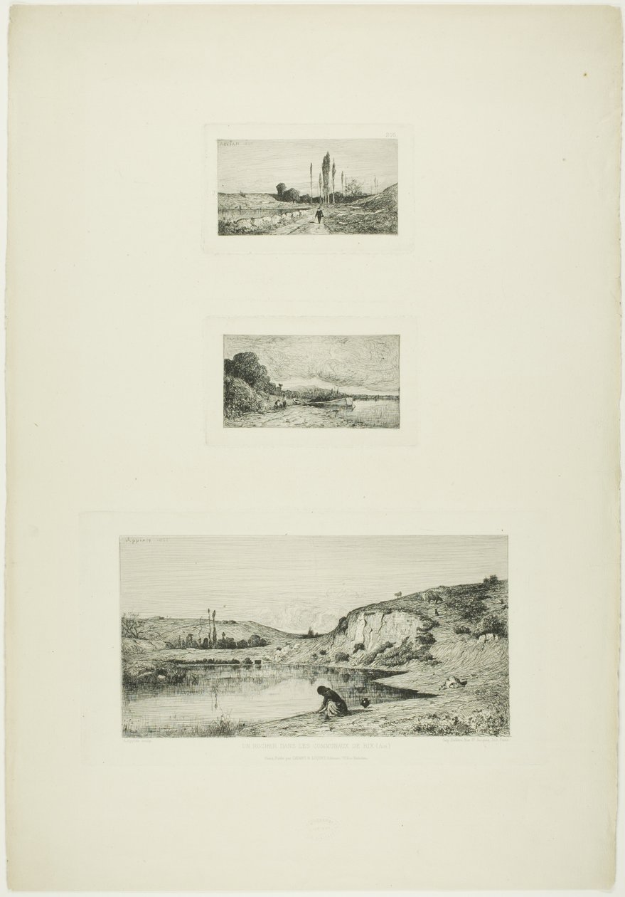 Eine Klippe in der Gemeinde Rix von Adolphe Appian