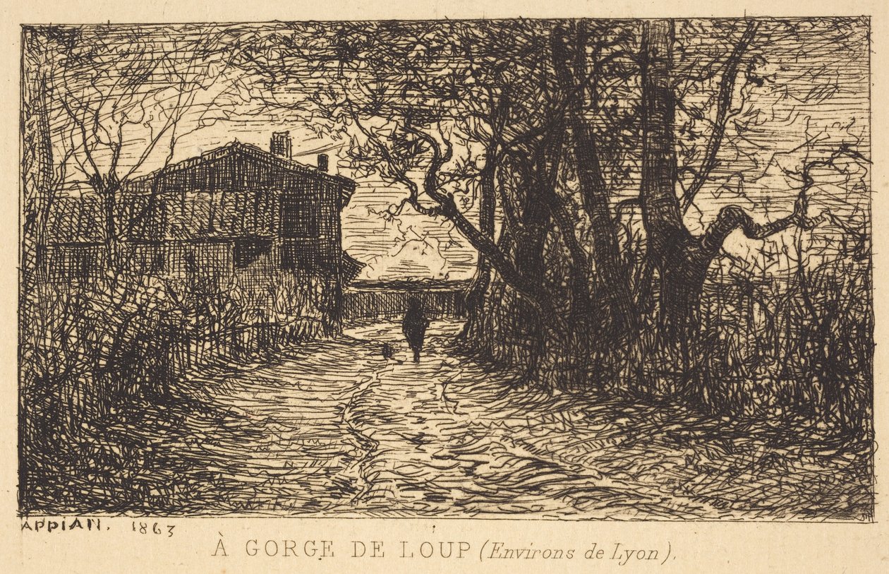 Eine Schlucht von Loup von Adolphe Appian