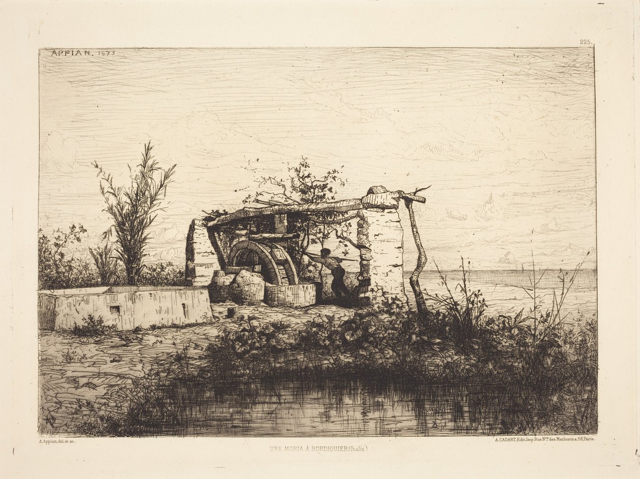 Eine Moria in Bordiquier (Italien) von Adolphe Appian