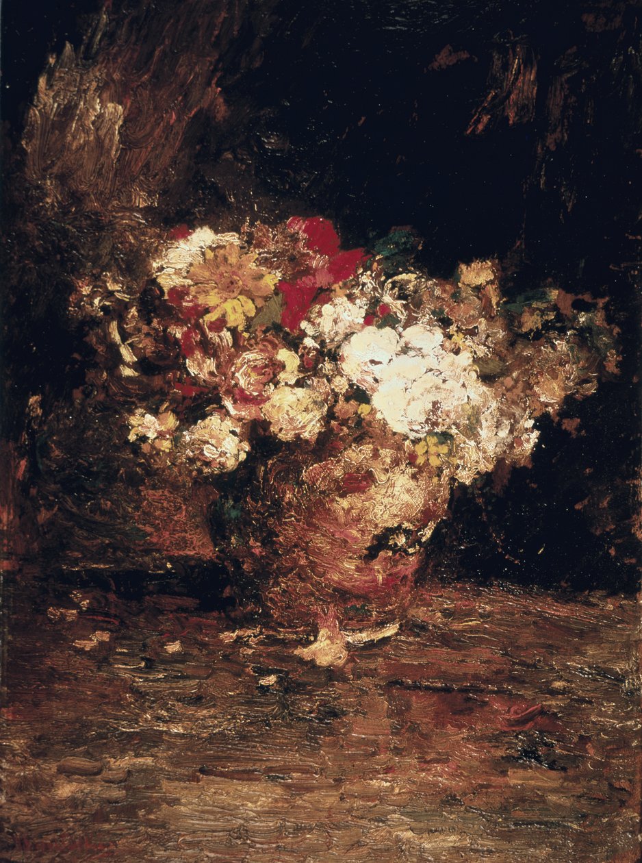Blumenvase, ca. 1880 von Adolphe Joseph Thomas Monticelli