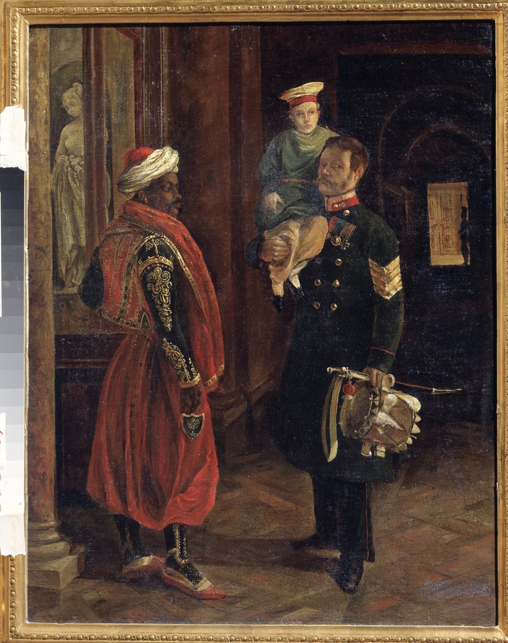 Eine Szene am Hof von Adolphe Ladurner