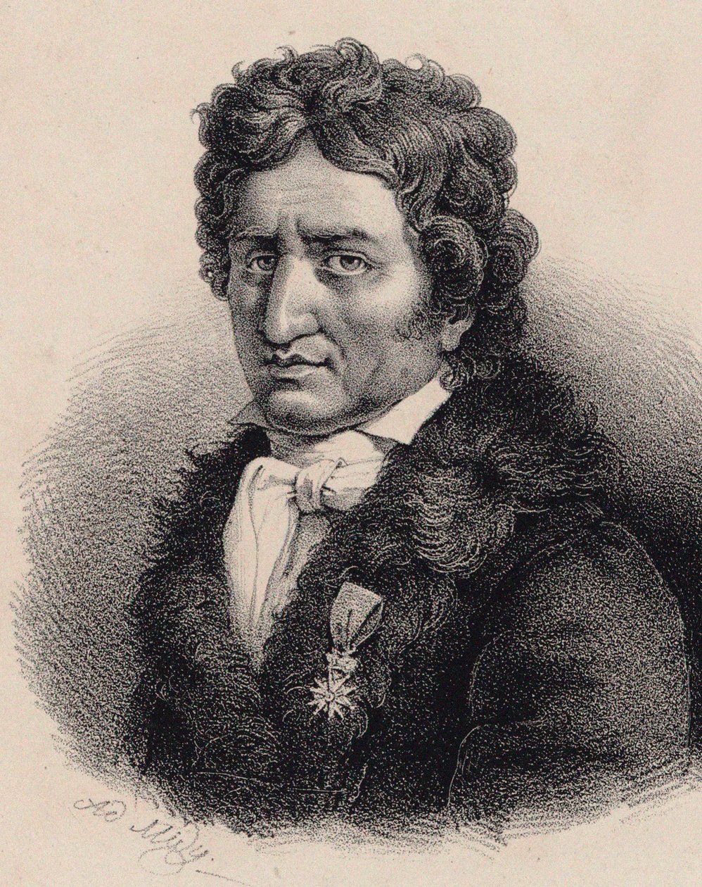Porträt des Komponisten Pierre-Alexandre Monsigny 1729-1817 von Adolphe Midy