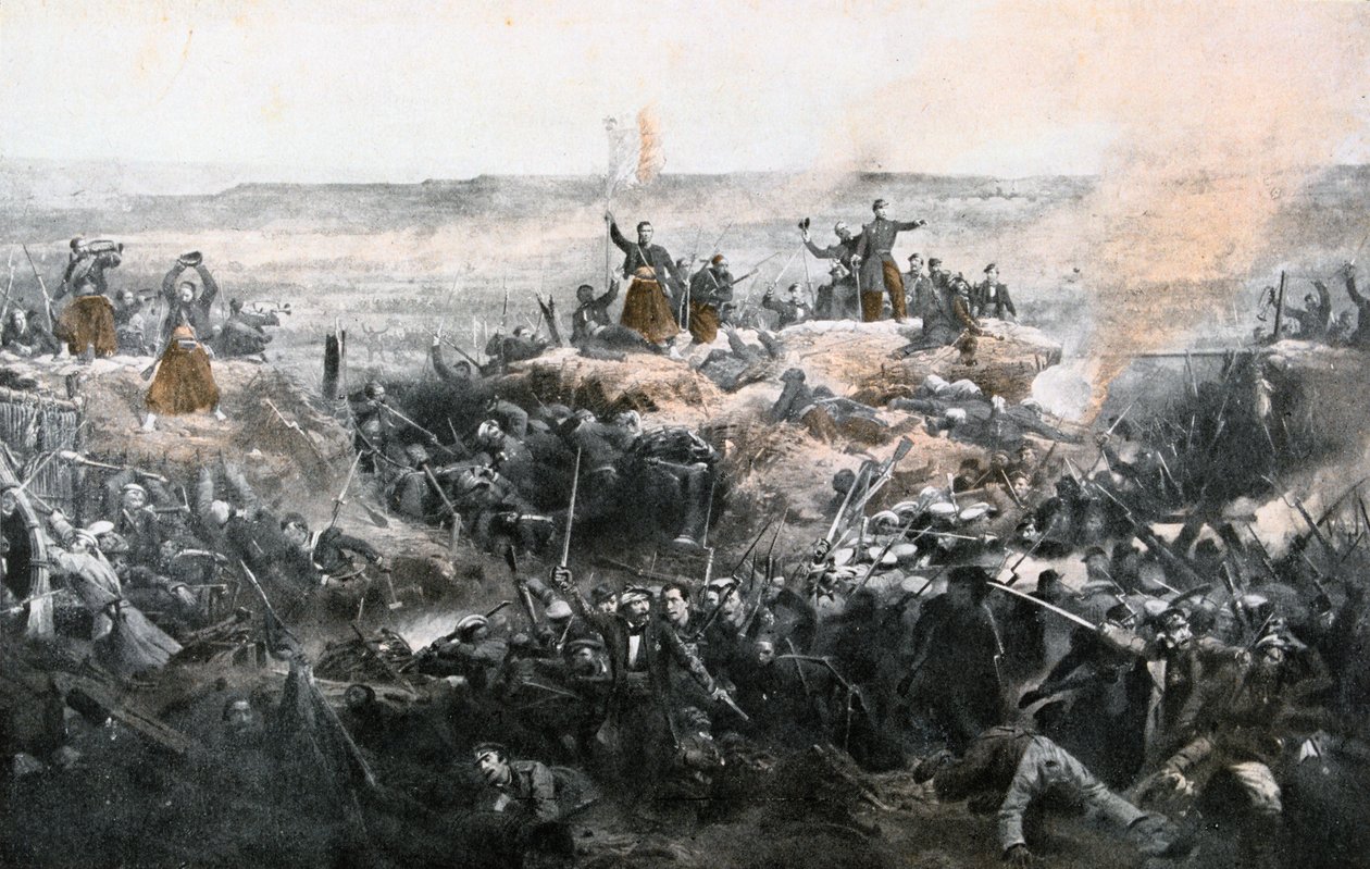 Einnahme von Malakoff durch die französische Armee, 1855 von Adolphe Yvon