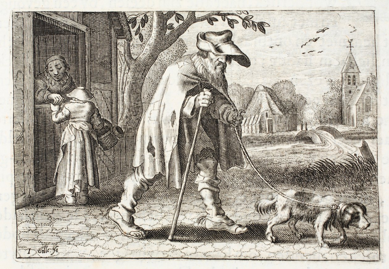 Der Blinde, Illustration aus 'Emblemata of Zinne-werk' von Johannes de ...