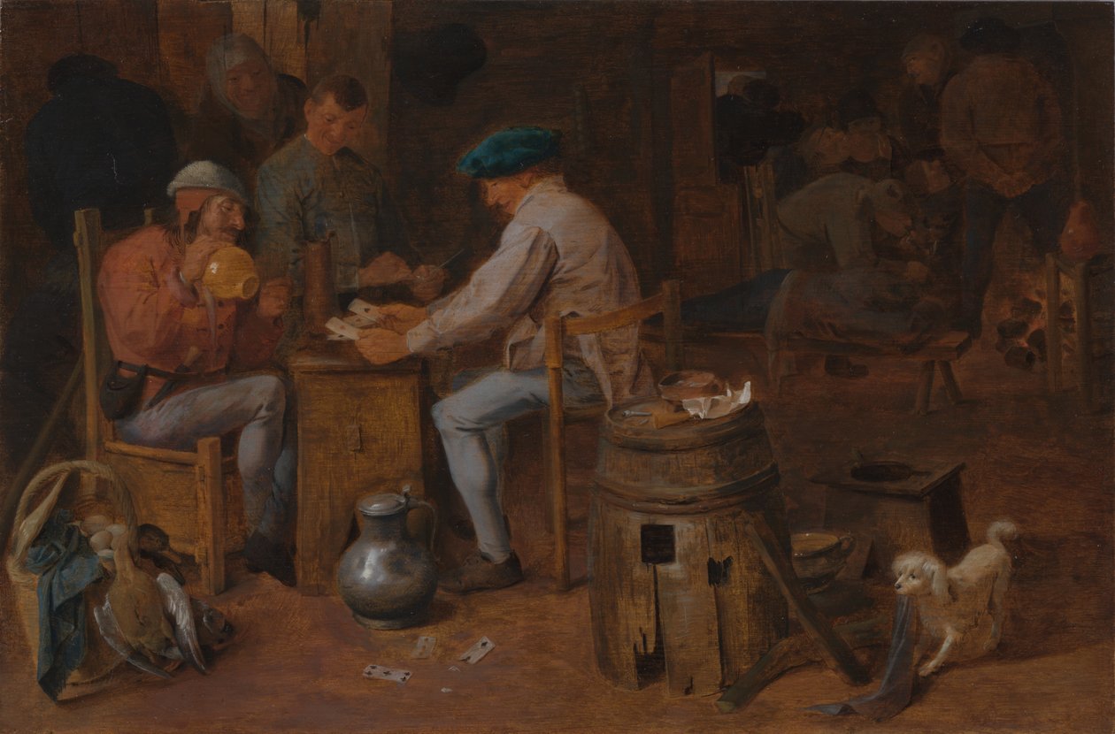 Kartenspieler und Zecher von Adriaen Brouwer