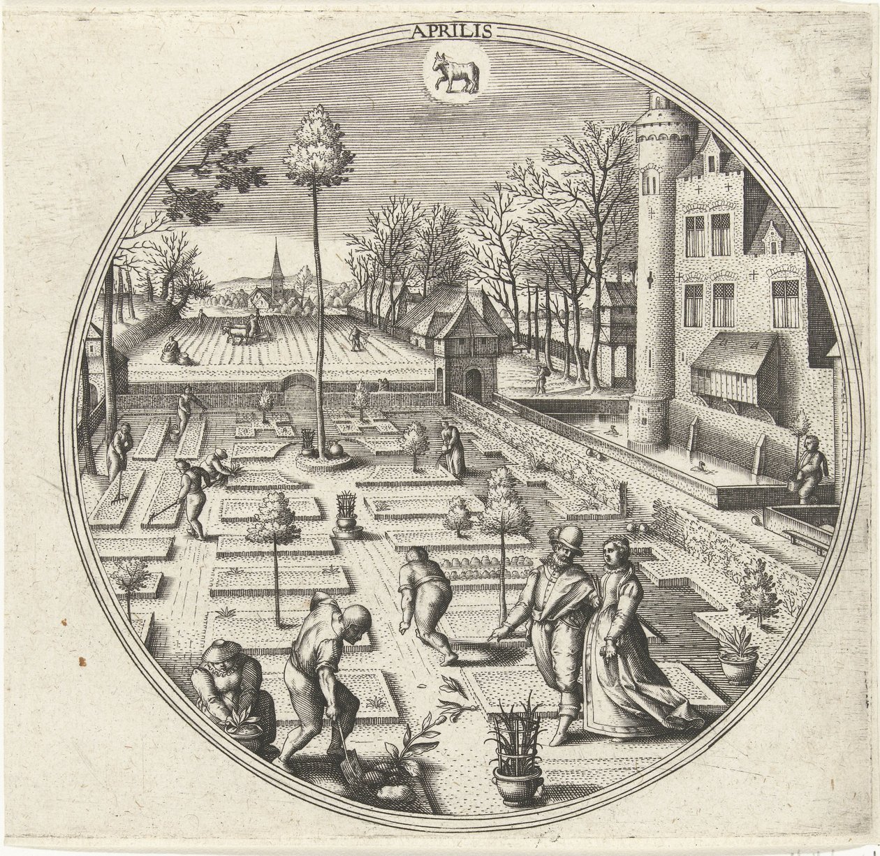 April von Adriaen Collaert