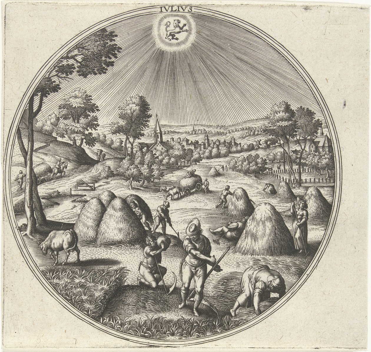 Juli (Die zwölf Monate) von Adriaen Collaert